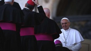 Papa Francesco e cardinali